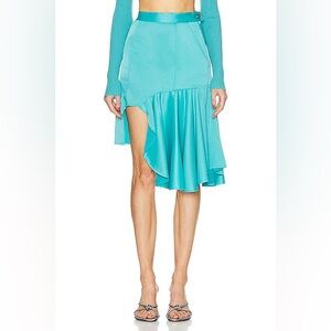 NWT RtA Asymmetrical Skirt Teal Size 2